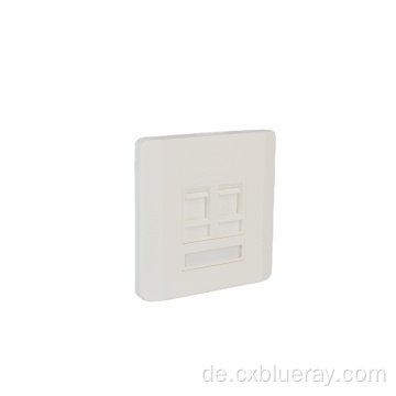 86Type 1 2 4 Port -Face -Platte RJ45 Wallauslass Unschirmes Frontplatte